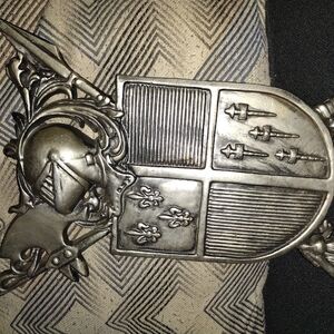 Vtg HODA Knight Coat Of Arms Wall Plaque 16" Mideaval